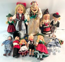 Lot Of Foreign Dolls