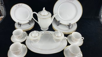 Gold Trim China Set