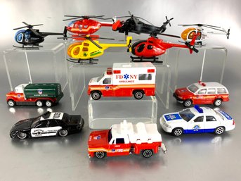 13 Die Cast Rescue Vehicles