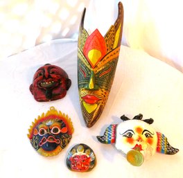 5 Indonesian Nepal Barohi Masks