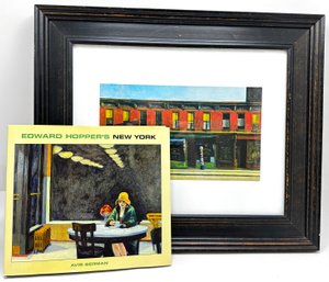 Edward Hopper Print & 2005 Coffee Table Book By Avis Berman