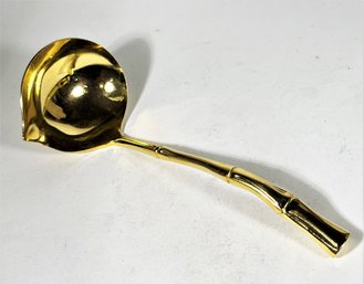 Gilded Silver Plate Bamboo Sauce Ladle