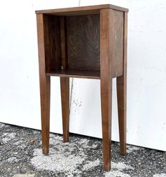 A Vintage Mahogany End Table Or Nightstand Handcrafted By Douglas Nikkila