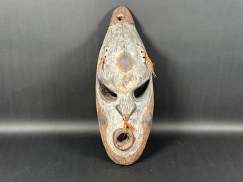 Vintage Handcrafted Tribal Mask From New Guinea