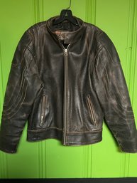 Authentic Vintage Men's 1970s Harley Davidson USA Leather Motorcycle Jacket (Compare At $600) Men's Size S