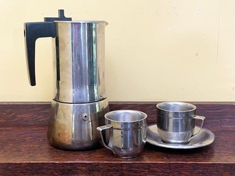 A Prodotti Stella Espresso Pot And Demitasse