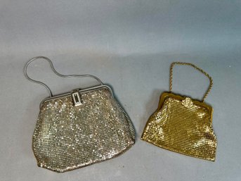 Vintage Whiting & Davis Silver & Gold Toned Mesh Cocktail Purses