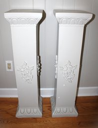 Pair Of Decorative Plaster Columns