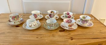 Lot Of Assorted China Tea Cups