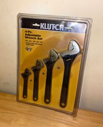 New In Package 4-Piece Klutch Adjustable Wrench Set