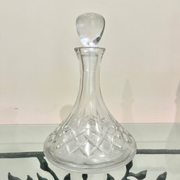 A Large Crystal Decanter - With Stopper