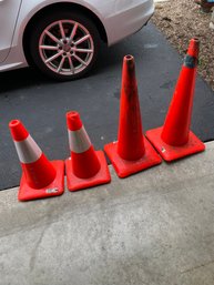 4 Work Cones Lot #1