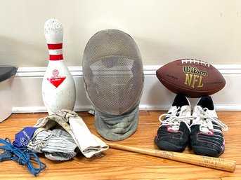 A Fencing Mask And More Sporting Equipment