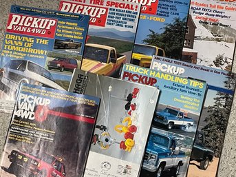 Vintage 1980's Pickup Van & 4WD Magazines And More - 'O'