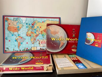 Two Wide World Travel Board Games (1957)