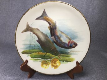 Incredible Antique (1890-1900) TIFFANY & Co Plate By MINTON China / England - Grayling - All Hand Painted
