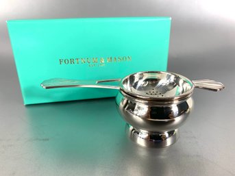 Fortnum & Mason London Long Handled Art Deco Style Tea Strainer MSRP $66.10