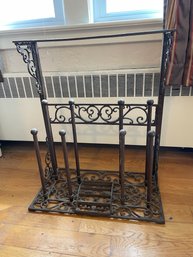 Vintage English Victorian Style Cast Iron Riding Walking Boot  Rack/scraper