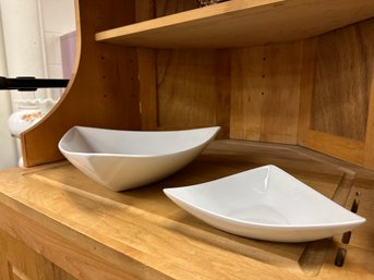 2 Pc. Serving Bowls White By B. Smith