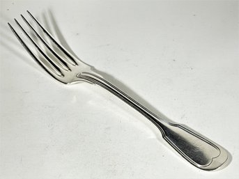 Large Coin Silver Dinner Fork