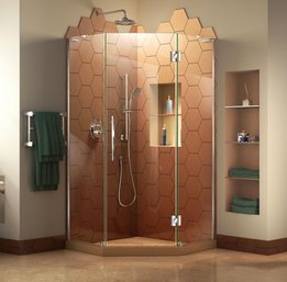 Dreamline Prism Plus Frameless Hinged Shower Enclosure