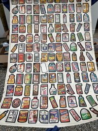Huge Sheet Of Wacky Packages Stickers From Topps Chewing Gum, Series #1 (1979)