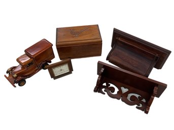 Trinket Boxes, Shelves & Clock