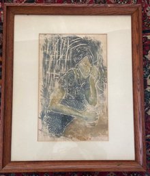 Framed Titled, Numbered And Pencil Signed A. Richardson Lithograph