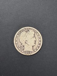 1915-S Barber Silver Half Dollar