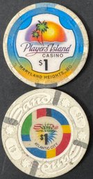 2 Vintage Casino Chips