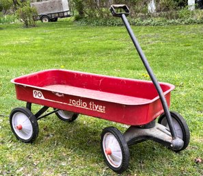 A Vintage Radio Flyer Red Wagon!