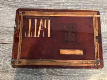 Pall Mall Copper Printing Plate