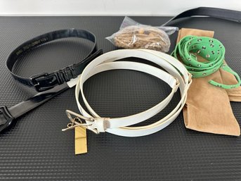 Assorted Lot Of Assorted Belts, Including Yves St. Laurent And NIcole Miller