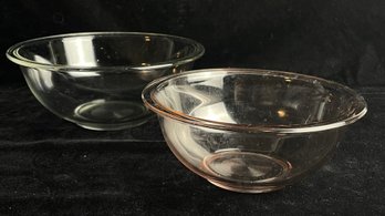 Pair Of Pyrex Mixing Bowls