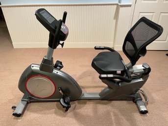 A Sunny Health & Fitness Recumbent Bike