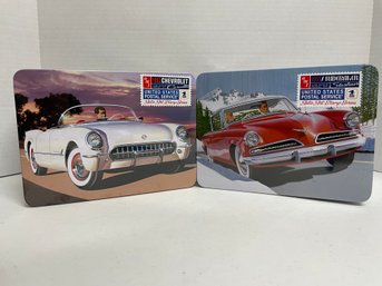 AMT, Pair Of 1/25 Coca Cola Scale Model Kits: 1953 Chevy &1953 Studebaker In Metal Cases (#41)