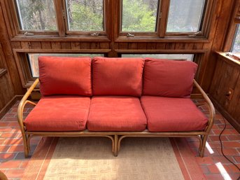 Rattan Sofa With Cushions