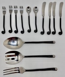 13  Cast Iron Blackened Cutlery For Serving Salads, Appetizers & More