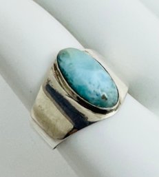 STERLING SILVER OVAL LALIMAR RING