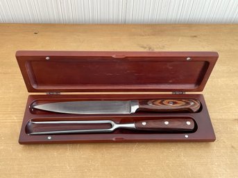 Russels Reserve Bourbon Carving Set Knife Fork