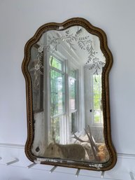 Vintage Shabby Chic Mirror -- Very Delicate Frame (see Pics)