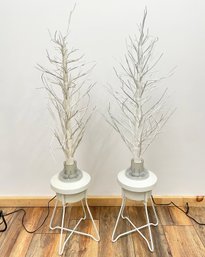 Lovely Lighted Wintry Tree Decor