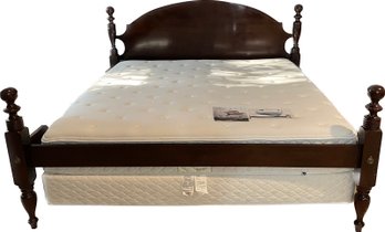 King Size Cannonball 4- Poster Bed With Sleep Number CM 6000 PT Mattress