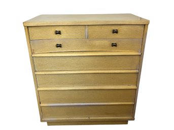 1950s Century Furniture MCM Blonde Wood 7-Drawer Dresser