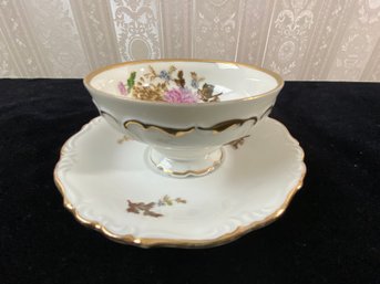 L & M Autumn Dawn Fine China Japan Tea Cup And Saucer