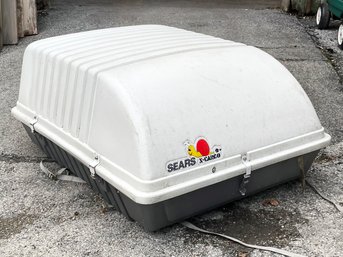 A Sears X-Cargo Roof Cargo Container