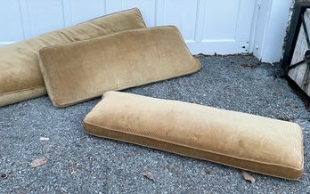 Assorted Large High Quality Custom Courderoy Cushions (Some Down)