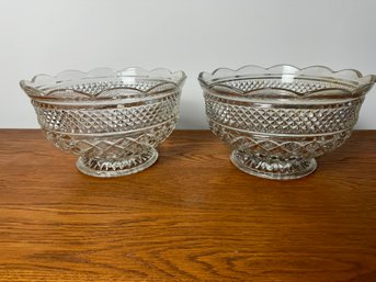 Vintage Anchor Hocking Wexford Pressed Glass Bowl