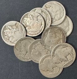 10 Buffalo Nickels Miscellaneous Dates