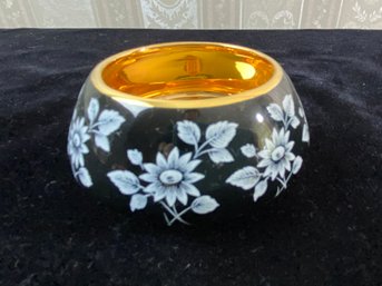 Prinknash Pottery Gold Round Trinket Dish